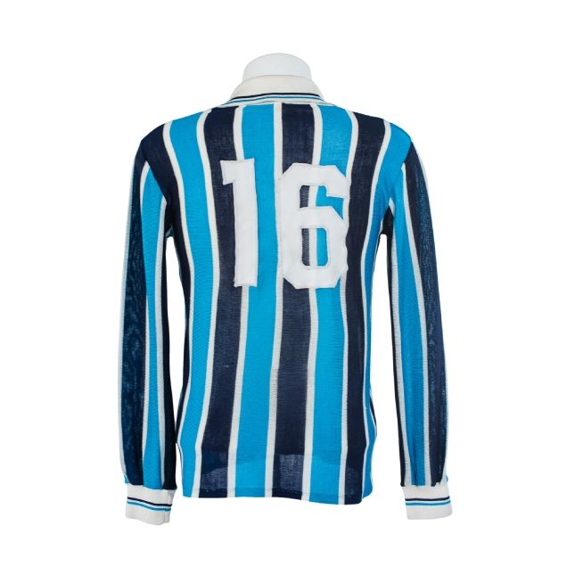 Camisa Grêmio anos 80 – Modelo titular listrado – #16