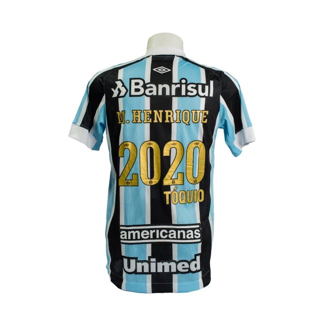 Camisa Tricolor Grêmio 2020 – Umbro – Edição “Rumo a Tóquio” – M. Henrique #2020