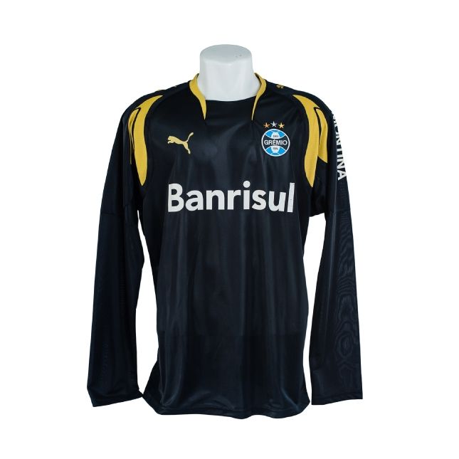 Camisa Grêmio 2010 – Goleiro Puma Preta/Dourada – #1 Saja