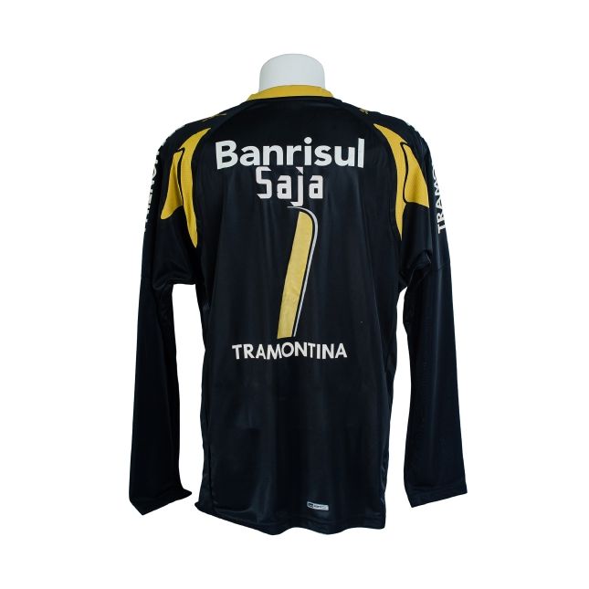 Camisa Grêmio 2010 – Goleiro Puma Preta/Dourada – #1 Saja