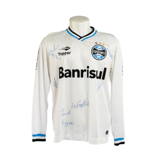 Camisa Grêmio 2012 – Topper Branca – #4 Assinada