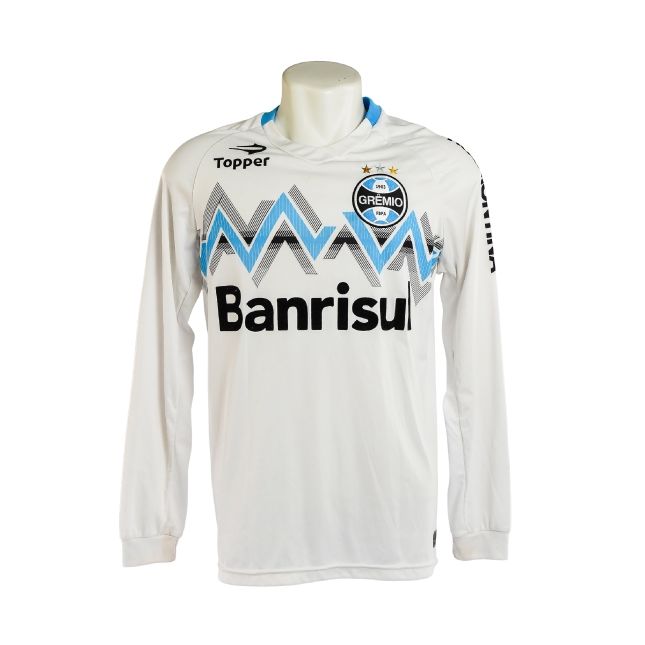 Camisa Grêmio 2018 – Topper Branca Manga Longa (Uniforme II) – #4