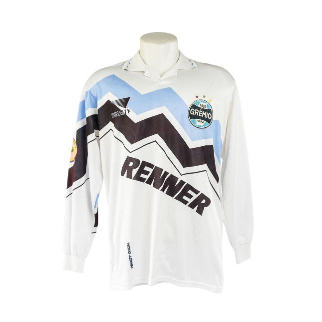Camisa Grêmio – Penalty Branca Patrocínio Renner Anos 90 – #7