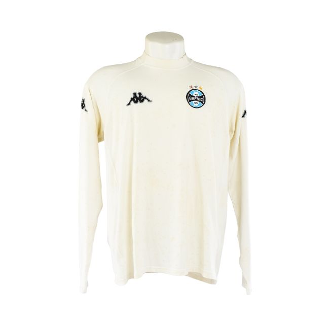 Camisa Grêmio – Kappa Treino Manga Longa Off-White 2008 – #10