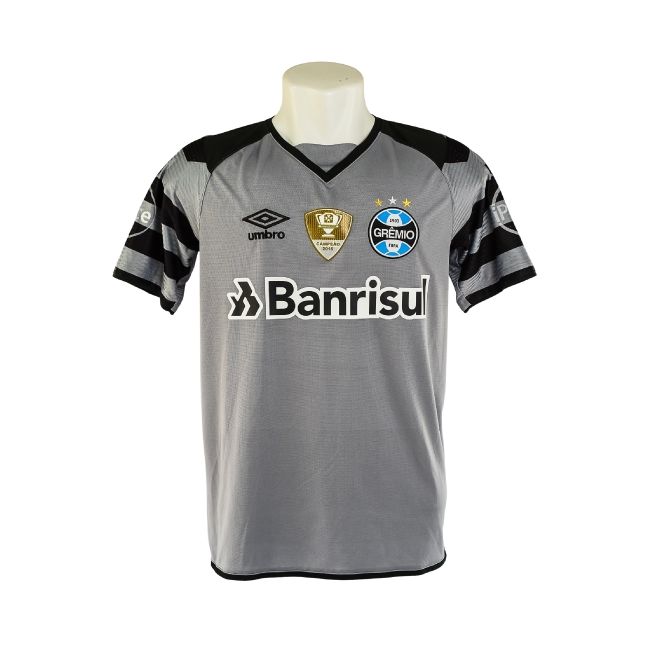 Camisa Grêmio 2018 – Umbro Cinza (Uniforme de Goleiro) – #1 Marcelo Grohe