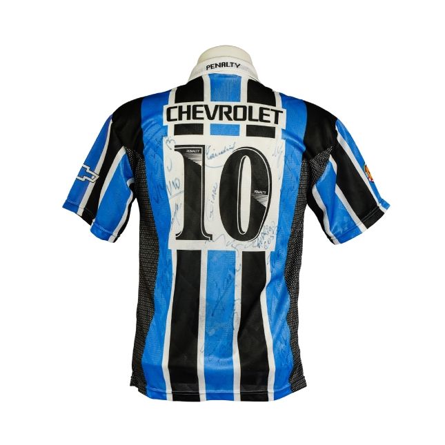 Camisa Grêmio 1997 – Penalty Tricolor – #10 Autografada
