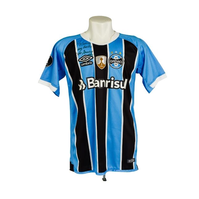 Camisa Grêmio 2018 – Umbro Tricolor – #18 Lucas (Libertadores) – Autografada