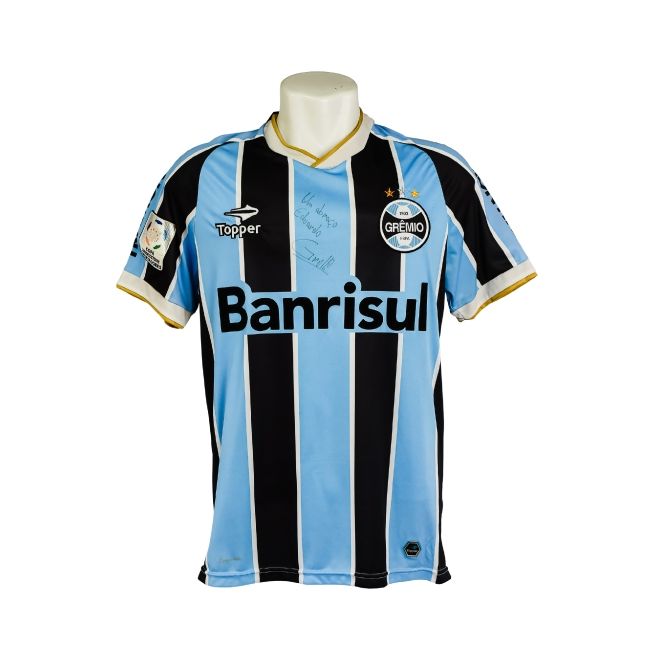 Camisa Grêmio 2018 – Umbro Tricolor – #18 Lucas (Libertadores) – Autografada