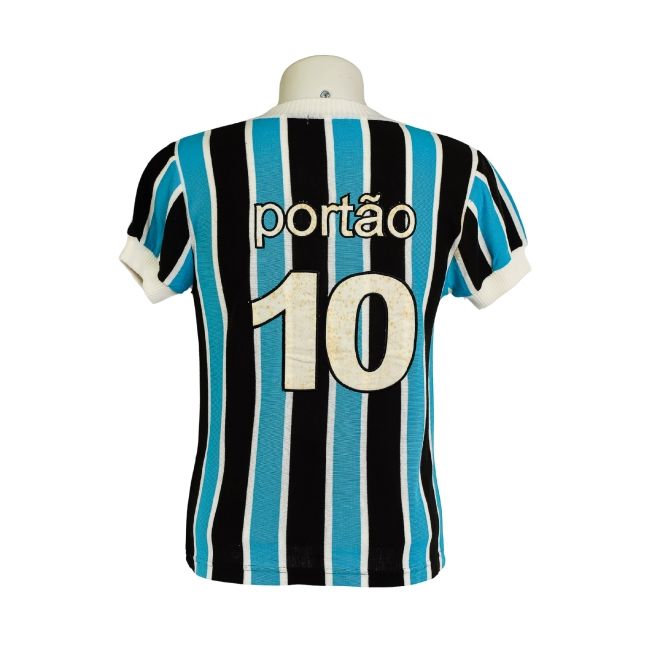 Camisa Grêmio 1977 – Modelo Tricolor – #10 “Portão”