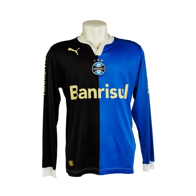 Camisa Grêmio 2009 – Puma Preta e Azul (Uniforme Alternativo) – #15 Sandro