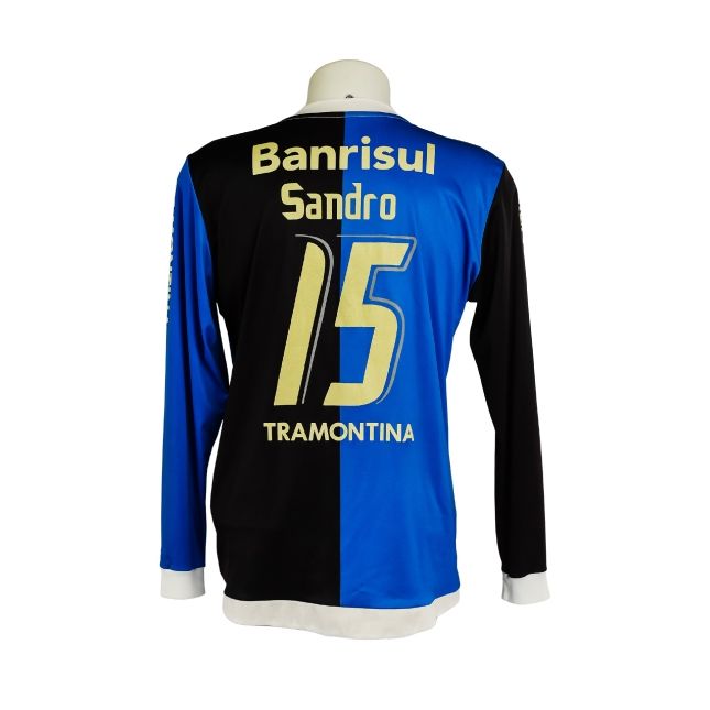 Camisa Grêmio 2009 – Puma Preta e Azul (Uniforme Alternativo) – #15 Sandro