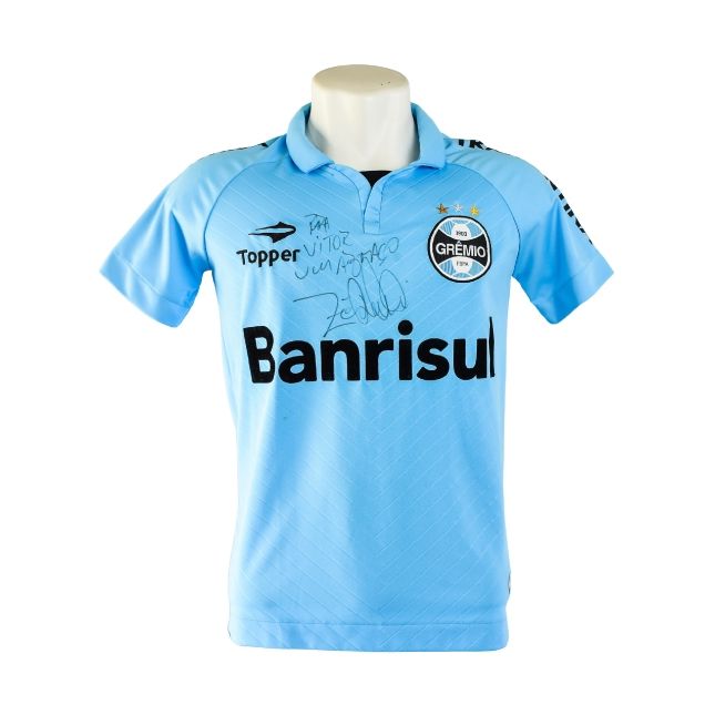 Camisa Celeste Grêmio 2013 – Topper – #10 Zé Roberto (Autografada)