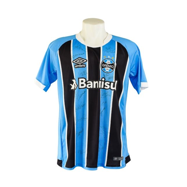 Camisa Grêmio 2016 – Umbro – #10 – Autografada pelo elenco campeão da Copa do Br