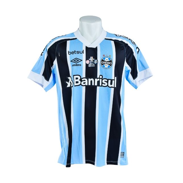 Camisa Tricolor do Grêmio – Umbro – Banrisul – Geromel #3