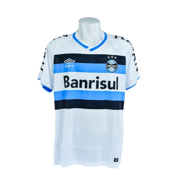 Camisa Branca do Grêmio – Umbro – Banrisul – Douglas #10