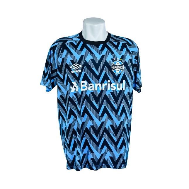 Camisa Azul do Grêmio – Umbro – Banrisul – Treino / Aquecimento