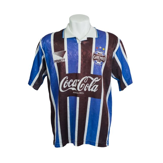 Camisa Tricolor Grêmio 1995 – Penalty – #9 Coca-Cola
