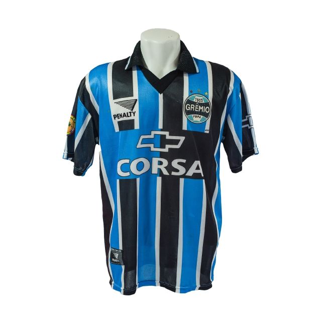 Camisa Tricolor Grêmio 1995 – Penalty – #22 Assinada